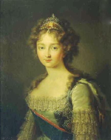 Gerhard von Kugelgen Portrait of Empress Elizabeth Alexeievna oil painting picture